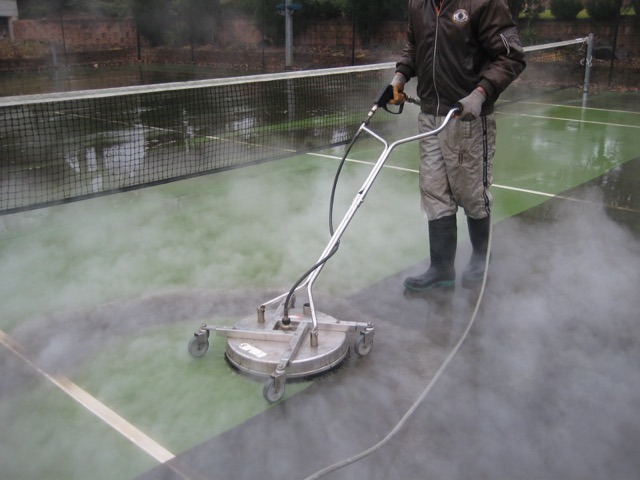 Tennis Court Cleaning